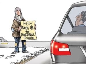 Powerball cartoon